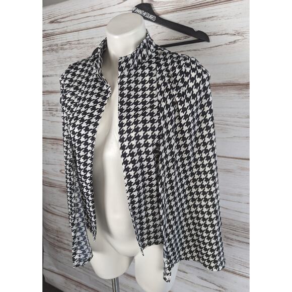 Shein Houndstooth Cape Sz Small - Picture 4 of 4